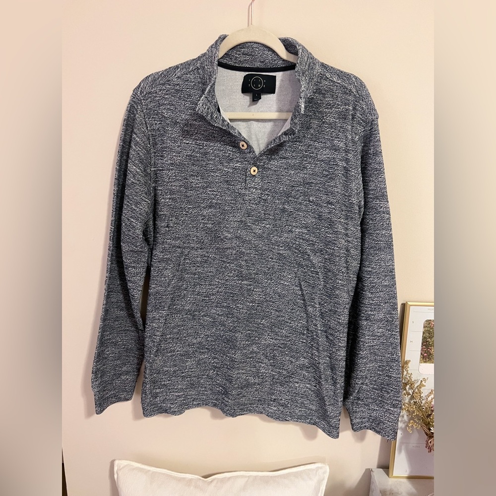 Even Tide Button Shawl Sweater